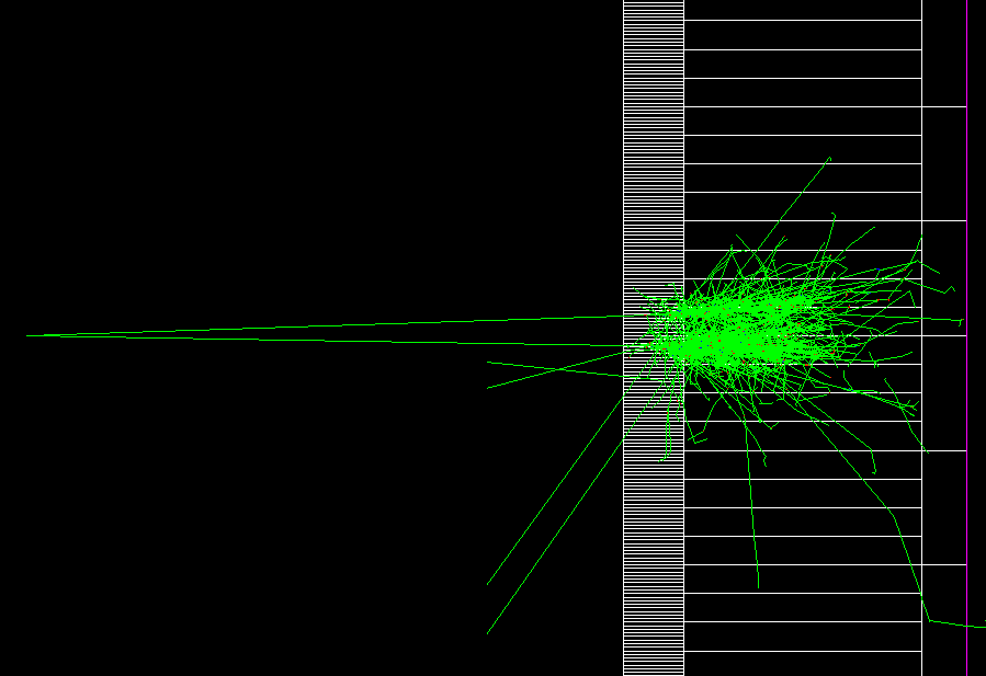 Fig 1.3: 2 GeV π<sub>0</sub> decay