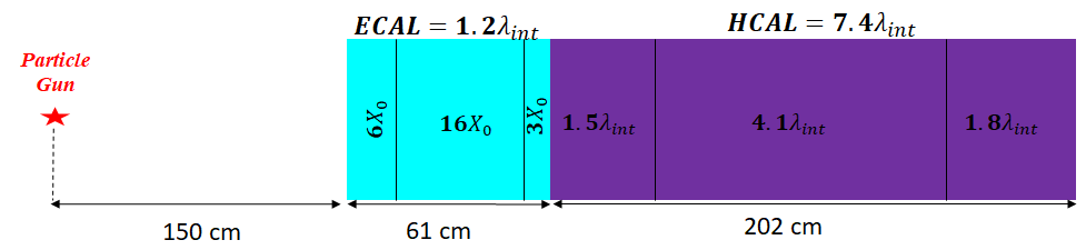 Fig 1.1: Scheme of detector layers